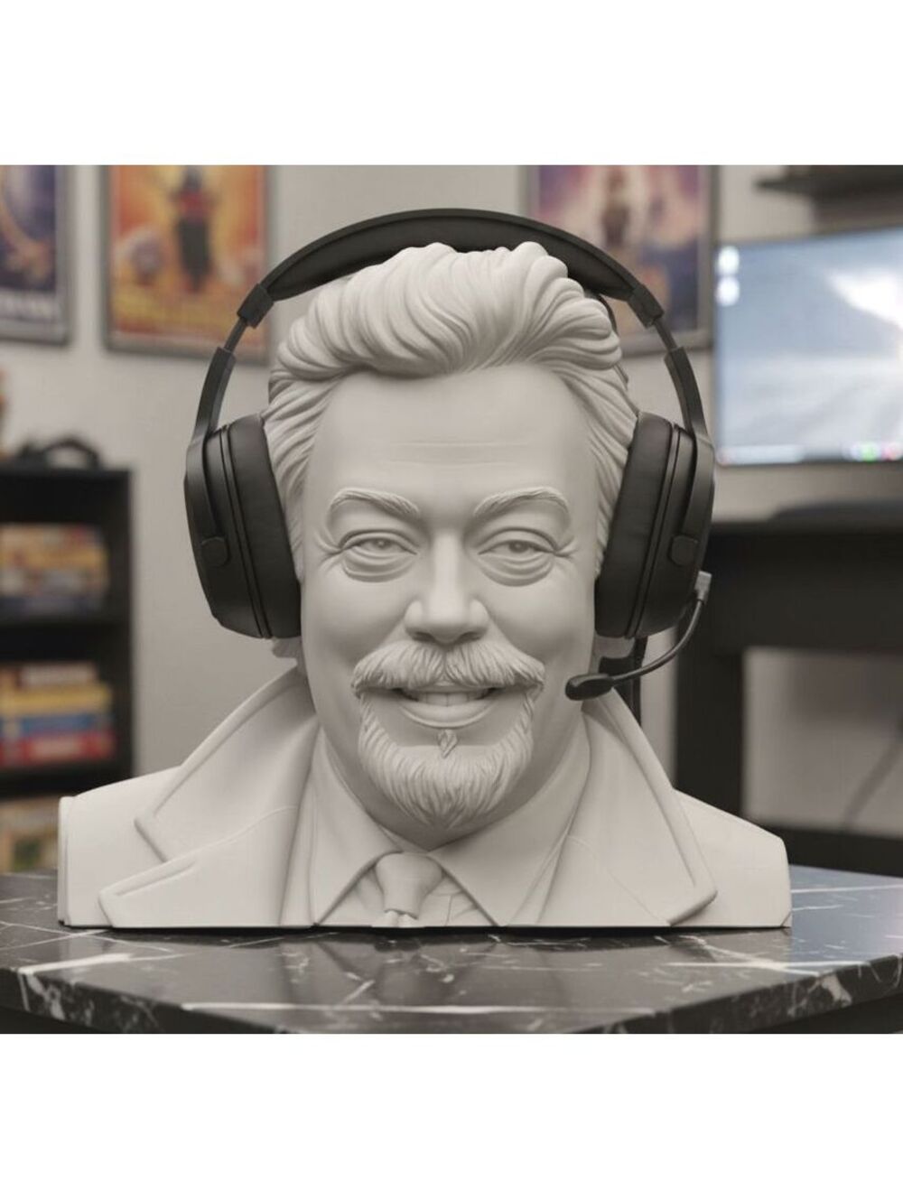 Tim Curry Headphone Holder - Rocky Horror Bust - Iconic Legend - Gift for Him